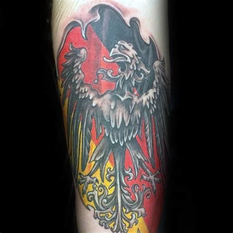 50 German Eagle Tattoo Designs For Men Germany Ink Ideas