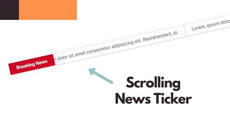 How To Design Scrolling News Ticker For Your Website Live Blogger