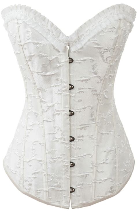 s xxl fashion sexy bride corset gothic brocade lace wedding corset women bustier outwear