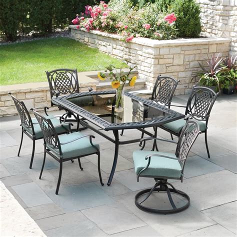 We did not find results for: Hampton Bay Belcourt 7-Piece Metal Outdoor Dining Set with ...