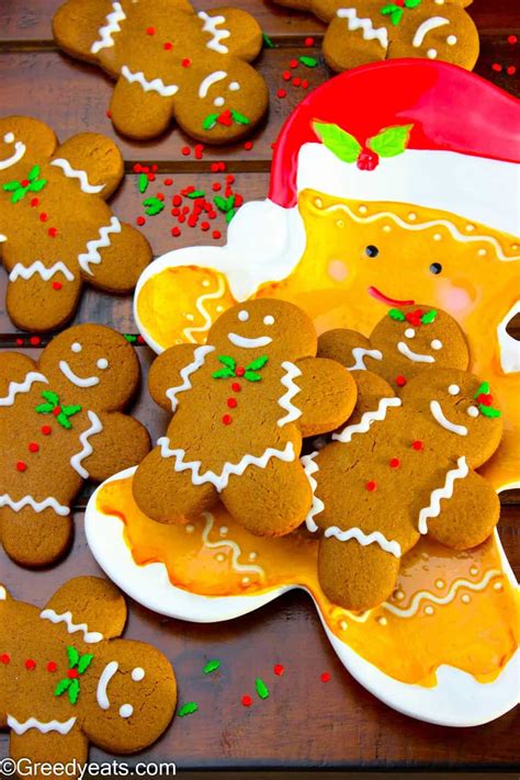 Soft Gingerbread Man Cookies Ginger Molasses Cookies Greedy Eats
