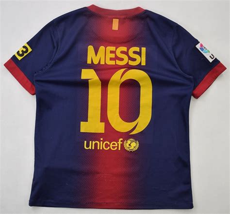 2012 13 Fc Barcelona Messi Shirt L Boys Football Soccer European