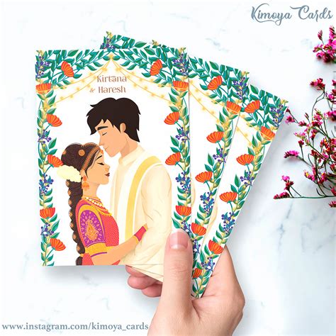 South indian weddings are culturally rich with traditional look and glamor. South Indian Wedding Card on Behance