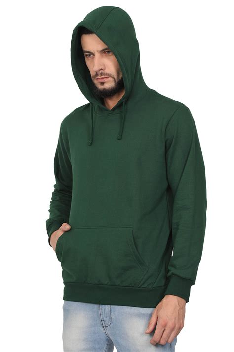Mens Green Hoodie Sweatshirt