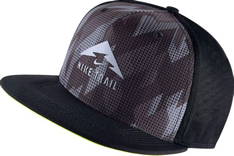 Nike Synthetic Trail Aerobill Trucker Running Hat In Blackblack Black