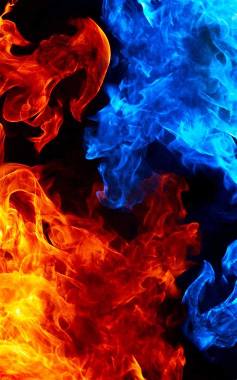 Free Download Blue And Red Fire Wallpaper 65 Images 1200x1920 For