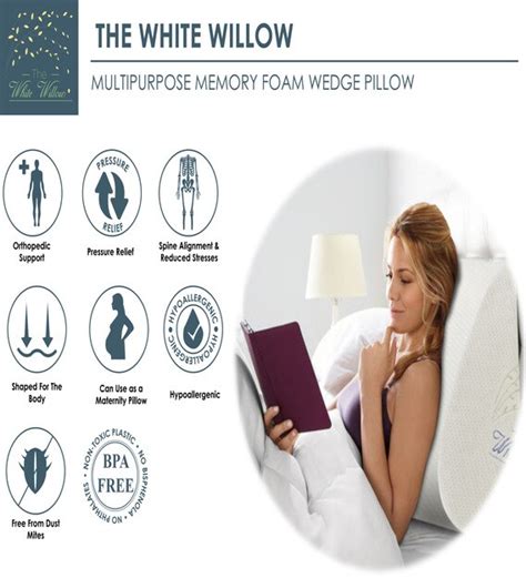 Buy Orthopedic 17x148 Memory Foam Firm Bed Wedge In White By The