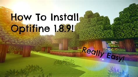 How To Install Optifine Youtube
