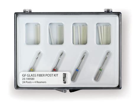 A post is cemented into a prepared root canal, which retains a core restoration, which retains the final crown. GF Glass Fiber Post | MORITA