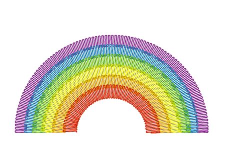 7 Color Machine Embroidery Rainbow Design Grossmanager