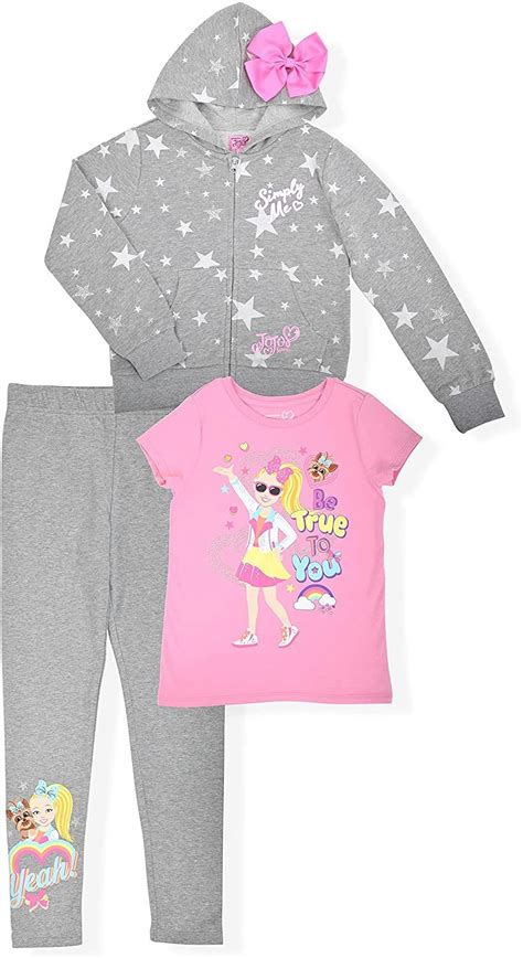 Nickelodeon Girls Jojo Siwa Clothing Set - Color (Grey) & Size (X-small