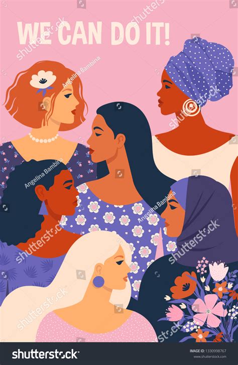 We Can Do Poster International Womens Stock Vector Royalty Free