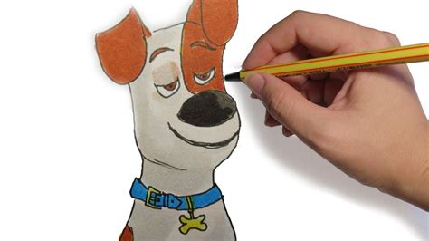 Como Dibujar A Max De Mascotas Facil Paso A Paso Youtube