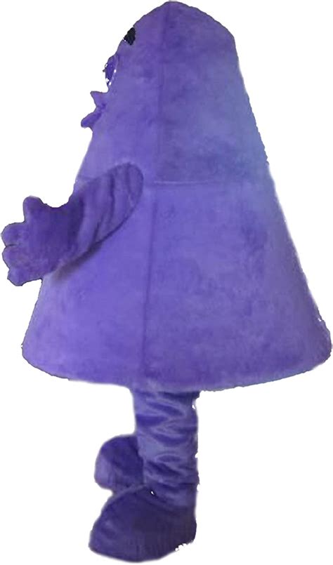 Grimace Purple Monster Mascot Costume Cute Unisex Animal