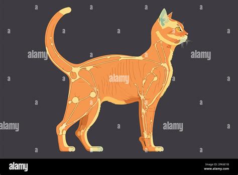 Ilustración Vectorial De Anatomía Del Gato Imagen Vector De Stock Alamy
