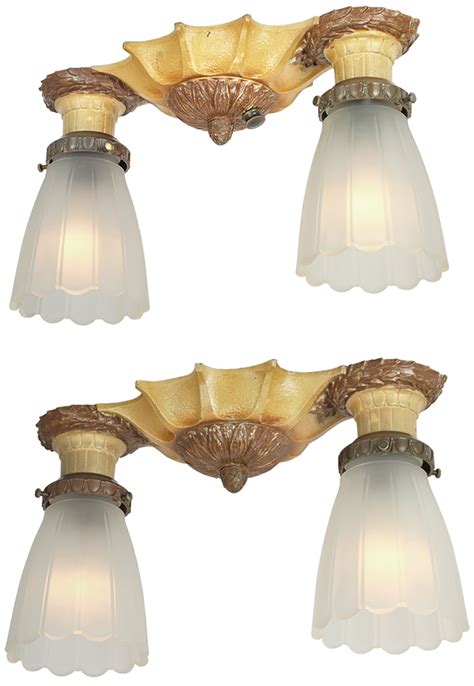 Vintage Hardware And Lighting Pair Of Flush Mount Ceiling