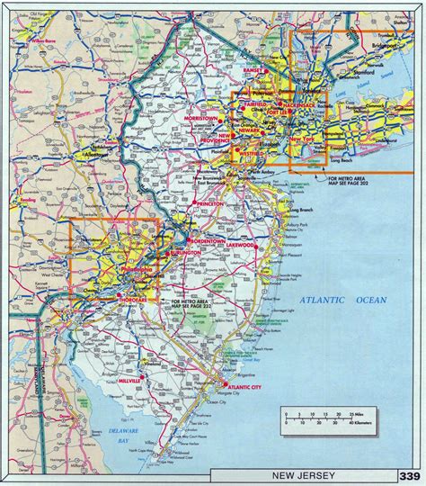 Large Detailed Roads And Highways Map Of New Jersey S - vrogue.co
