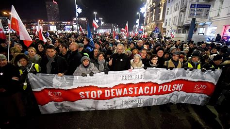 protests erupt in poland over new law on public gatherings the new york times