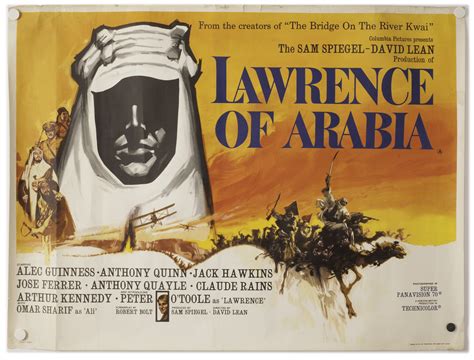 Lawrence Of Arabia Original Uk Quad Poster For The Film Lawrence