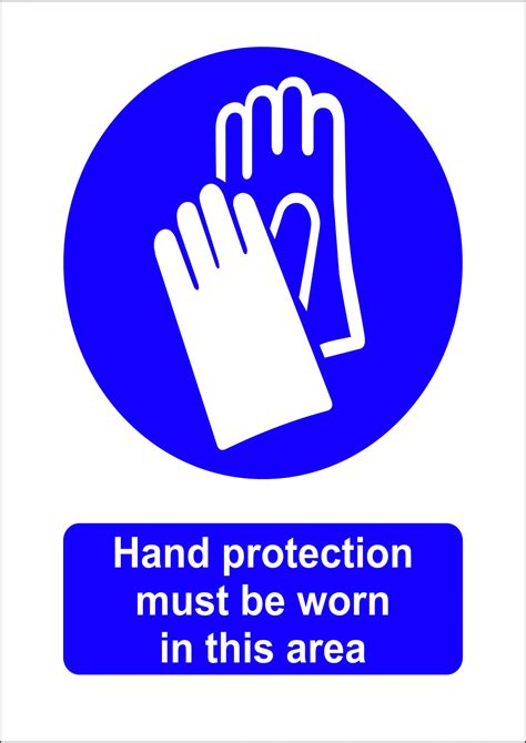 Hand Protection Must Be Worn In This Area Sign Hi Tech Signs And