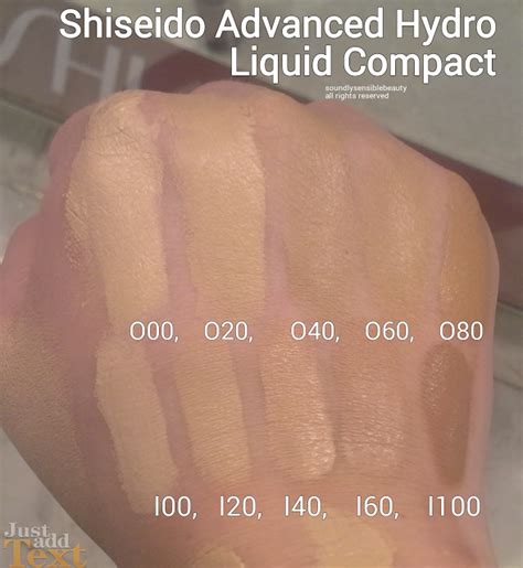 Shiseido Advanced Hydro Liquid Compact Foundation Shades Andswatches