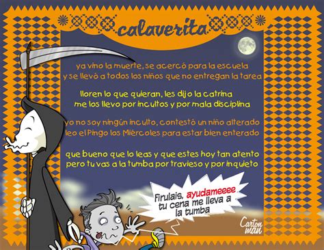 Calaveras dia de muertos rimas - Imagui
