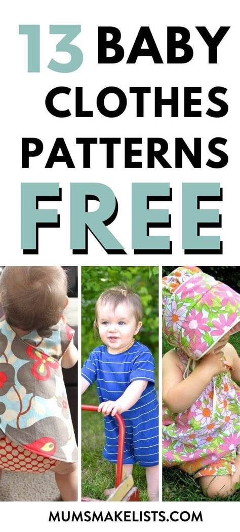 Free Baby Sewing Patterns Baby Clothes Patterns Free Printables