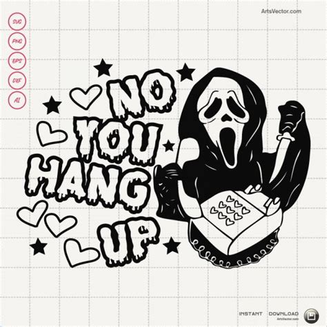 Scream No You Hang Up First Svg SVG PNG EPS DXF AI Vector Arts Collection Arts Vector