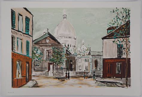Eglise Saint Pierre Place Du Tertre à Montmartre Lithograph Reprint By