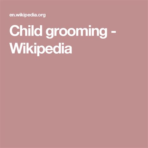 Child Grooming Wikipedia Child Grooming Rolf Armstrong Grooming