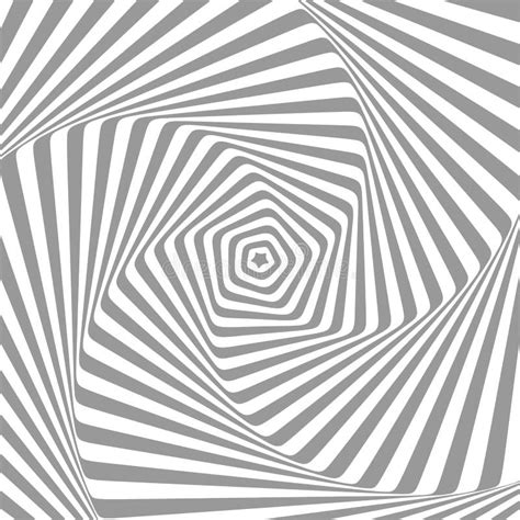 Abstract Illusion In Motion Hypnotic Black And White Element Optical