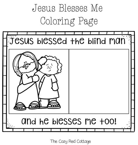 Jesus Heals The Blind Man Coloring Page
