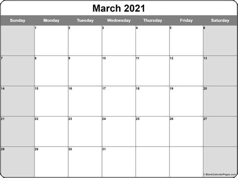 It simply makes each and every day of the month count. March 2020 calendar | free printable monthly calendars