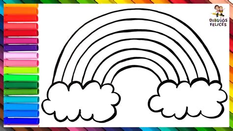 Cómo Dibujar y Colorear Un Arco Iris 🌈 Dibujos Para Niños - YouTube