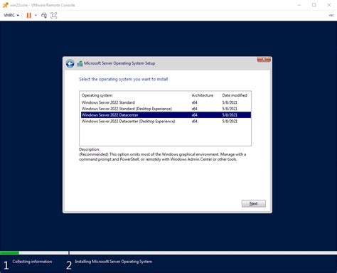 Install Windows Server 2022 Core Virtualization Howto