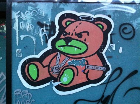 That Is One Angry Bear Barcelona Spain Graffiti Angry Bear