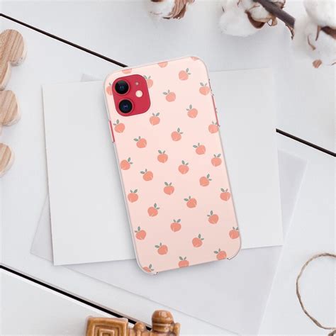 Peach Iphone 11 Case Iphone 11 Pro Max Case Fruits Iphone 11 Etsy