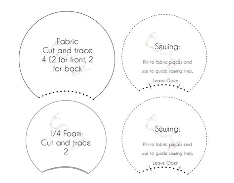 Printable Pattern Template For Diy Mickey Ears Or By Taysgizmos