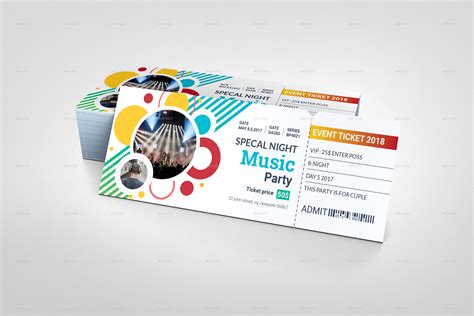Event Ticket #Event, #Ticket | Event ticket, Cmyk color, Party