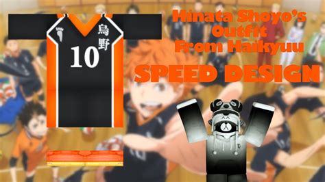 Speed Design Hinata Shoyos Outfit From Haikyuu Roblox Outfit For
