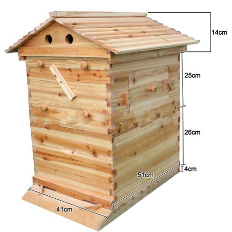 2020 Bee Hive House Beehive Beekeeping Brood Wooden Box Kit For Auto