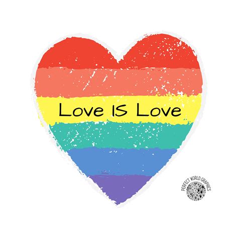 Love Is Love Rainbow Heart Svg Download Etsy