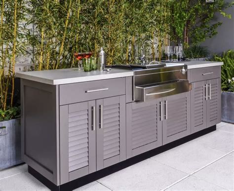 Outdoor Kitchen Cabinet Materials The 5 Most Popular Types Outeriors
