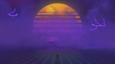 Retrowave Sunset City Artist Artwork Digital Art Hd K K