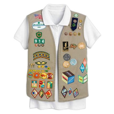 Official Cadette Senior Ambassador Khaki Vest Girl Scout Vest Girl