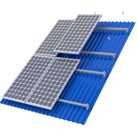 05mm 15mm Pitched Corrugated Photovoltaic Structures Trapezoidal