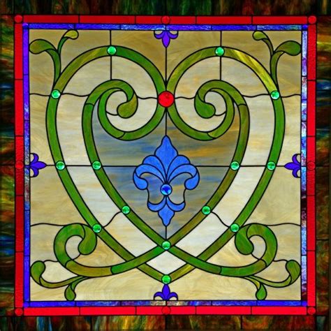 Christophers Heart Stained Glass Window Stained Glass Art Stained