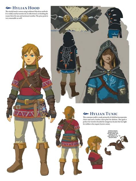 Hylian Hood And Hylian Tunic Art From The Legend Of Zelda Breath Of