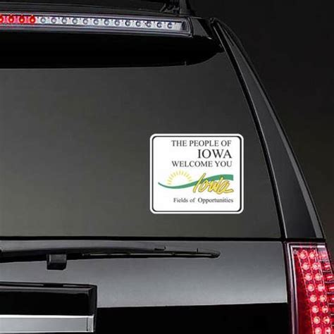 The People Of Iowa Welcome You Sticker