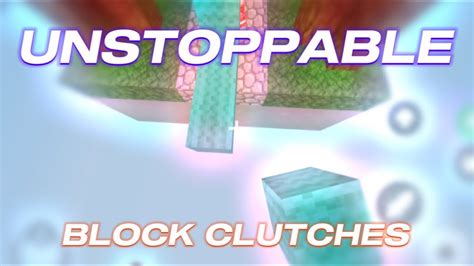 Unstoppable Roblox Bedwars Block Clutch Montage Youtube